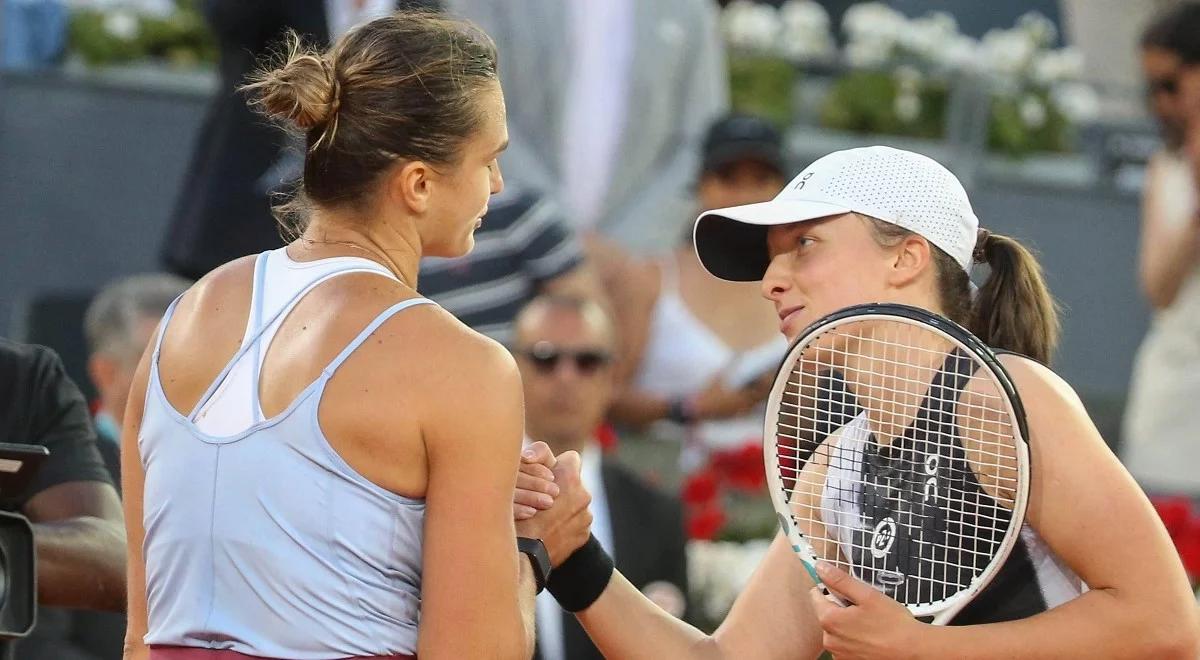 WTA Madryt. Starcie Iga Świątek - Aryna Sabalenka stało się klasykiem. "Rozegrałyśmy wiele niesamowitych meczów"