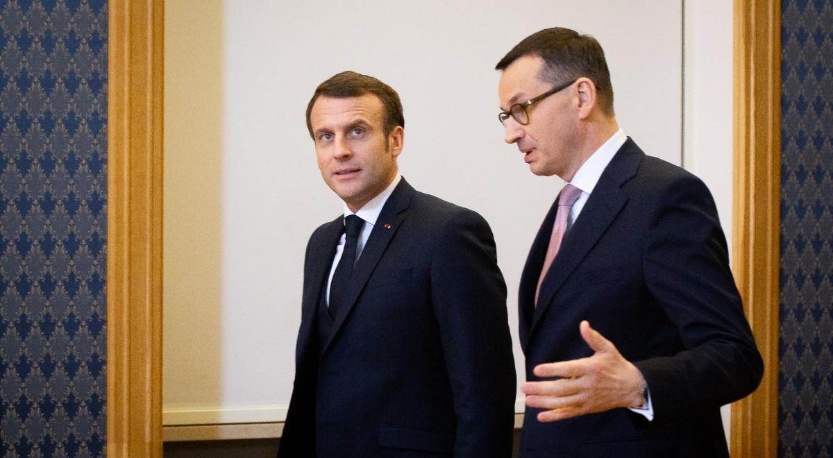 Premier Mateusz Morawiecki rozpoczął wizytę w Paryżu. Tematem gospodarka i koronawirus