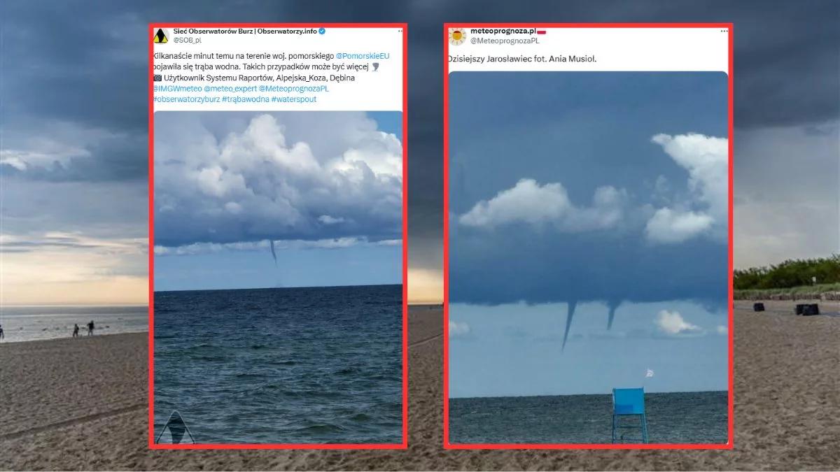 Niezwykłe zjawisko nad Bałtykiem. Pojawiły się trąby wodne