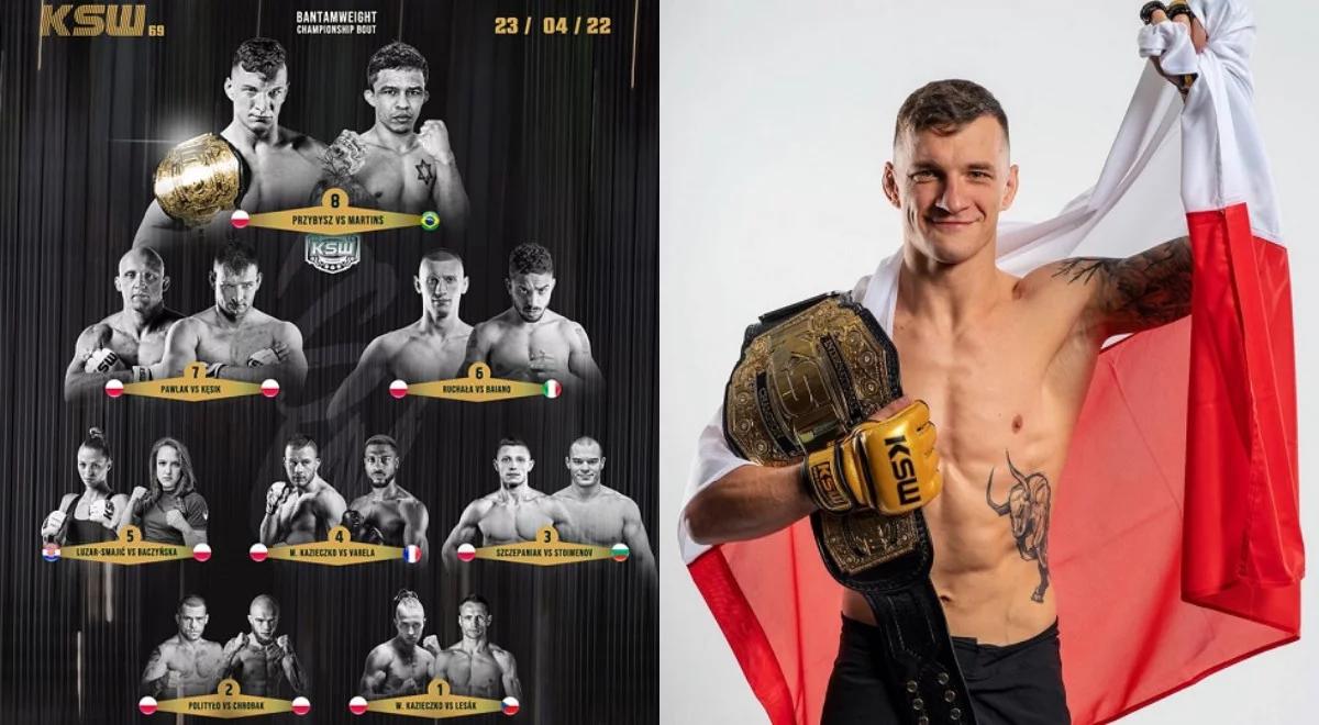 KSW 69: Sebastian Przybysz obronił pas. Bracia Kazieczko z efektownymi nokautami
