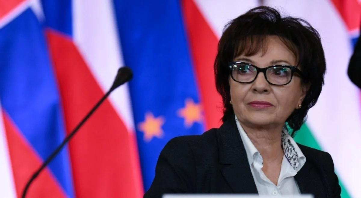 "Zgadzamy się we wszystkich istotnych kwestiach". Elżbieta Witek po spotkaniu V4