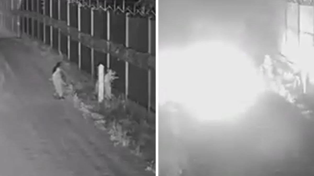 Gorąco na granicy. Mundurowi zaatakowani koktajlem Mołotowa [WIDEO]
