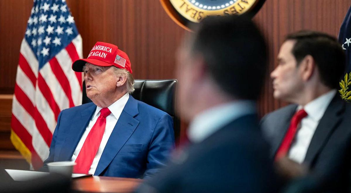 Trump w pokoju dowodzenia. Spotkanie po ataku Iranu