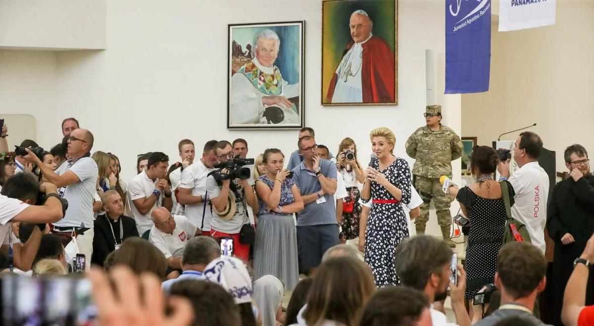 Agata Kornhauser-Duda na Światowych Dniach Młodzieży. Spotkała się z młodzieżą