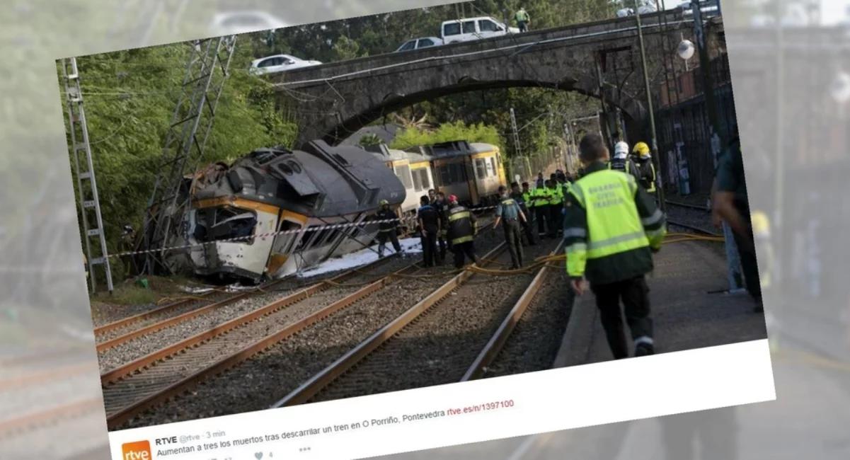 Wykolejenie pociągu w Hiszpanii. Nadmierna prędkość przyczyną katastrofy 