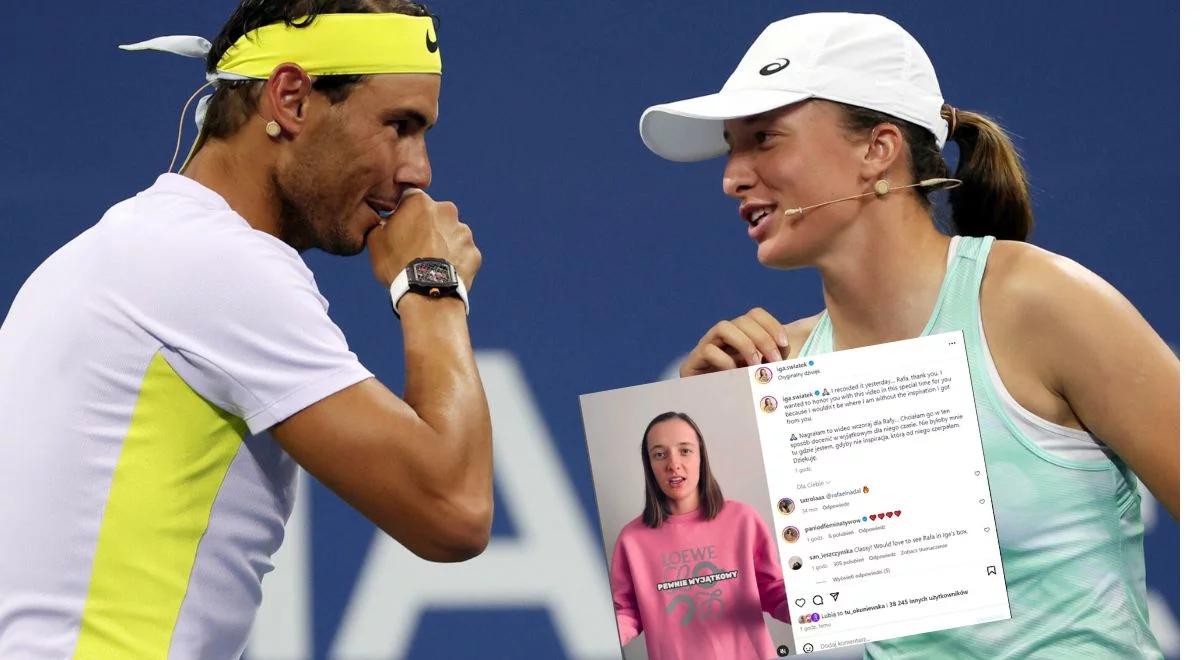 Nadal kończy karierę. Iga Świątek nagrała wiadomość dla swojego idola. "Byłeś największą inspiracją"