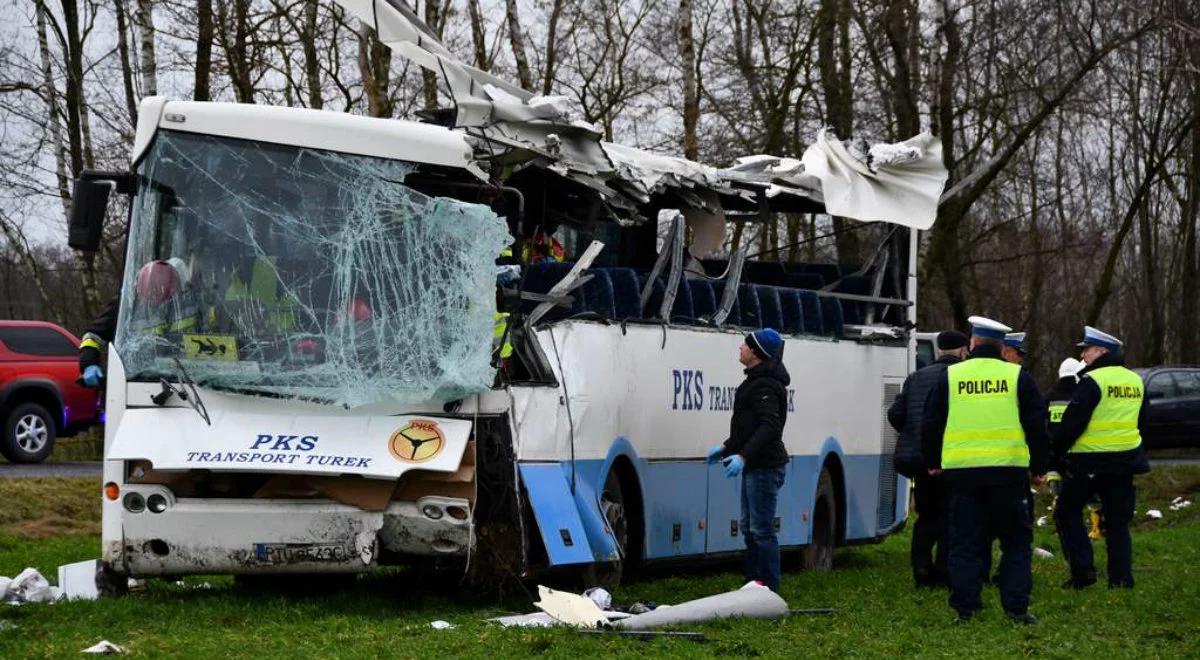 Wypadek autobusu szkolnego w Wielkopolsce. Ranne dzieci