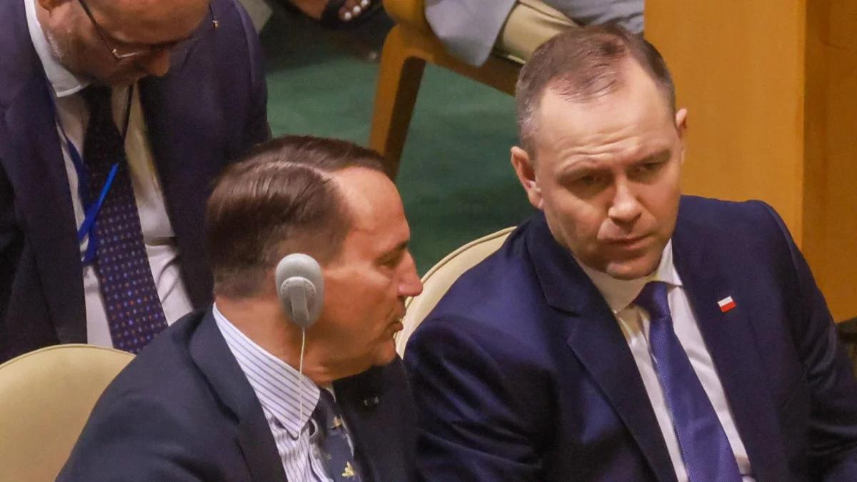 Sikorski z Nawrockim w ONZ. Śliz: nalało otuchy do mojego serca