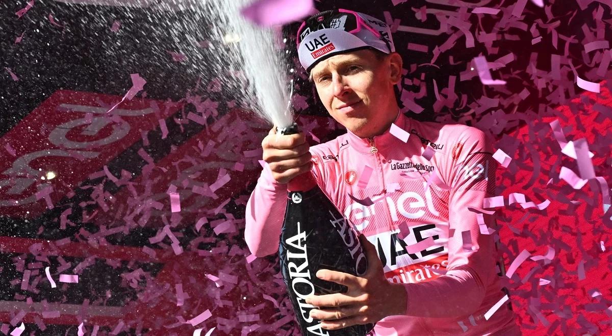 Giro d'Italia. Tadej Pogacar najszybszy w "czasówce". Słoweniec umocnił się w na prowadzeniu