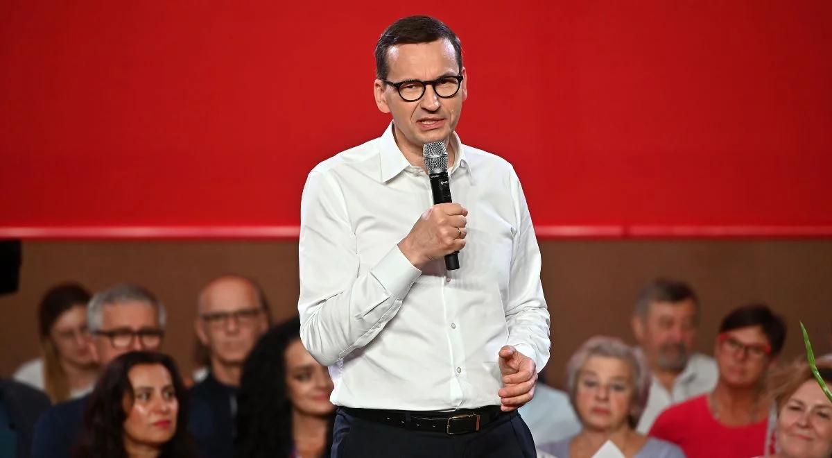 "Strategia opozycji to strach i panika". Premier Morawiecki stanowczo w Wejherowie