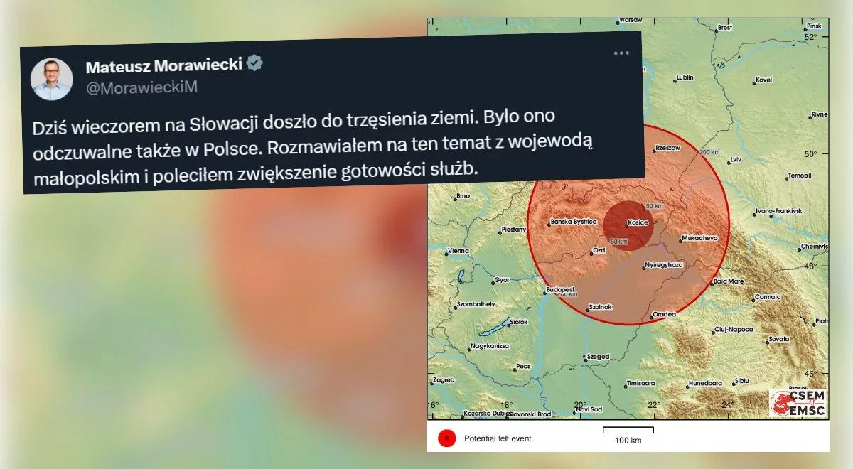 Trzęsienie ziemi na Słowacji. Premier: poleciłem zwiększenie gotowości służb