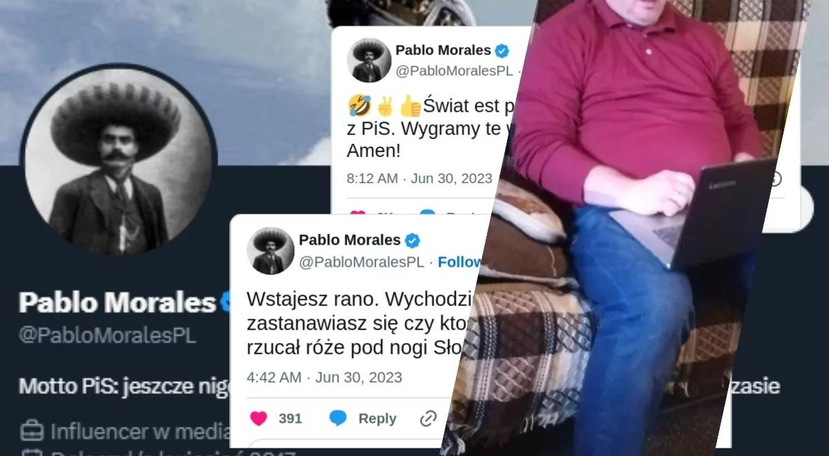 Główny hejter totalnej opozycji "Pablo Morales". Jego ślady w sieci prowadzą do NIK