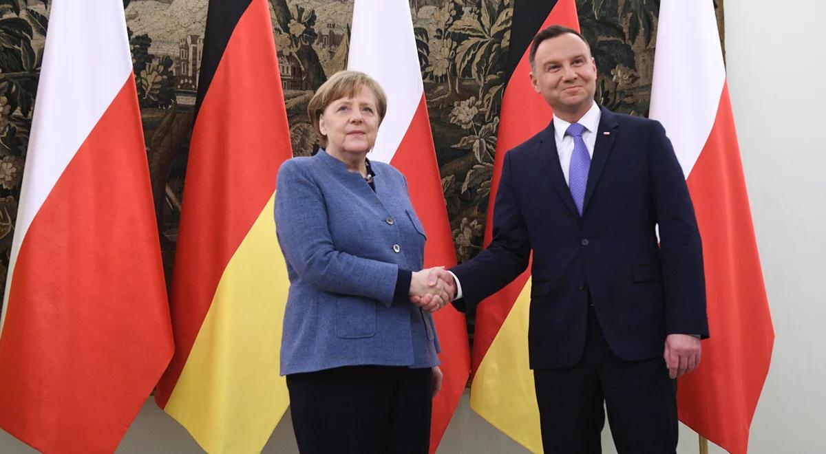 Po spotkaniu kanclerz Merkel z premierem i prezydentem