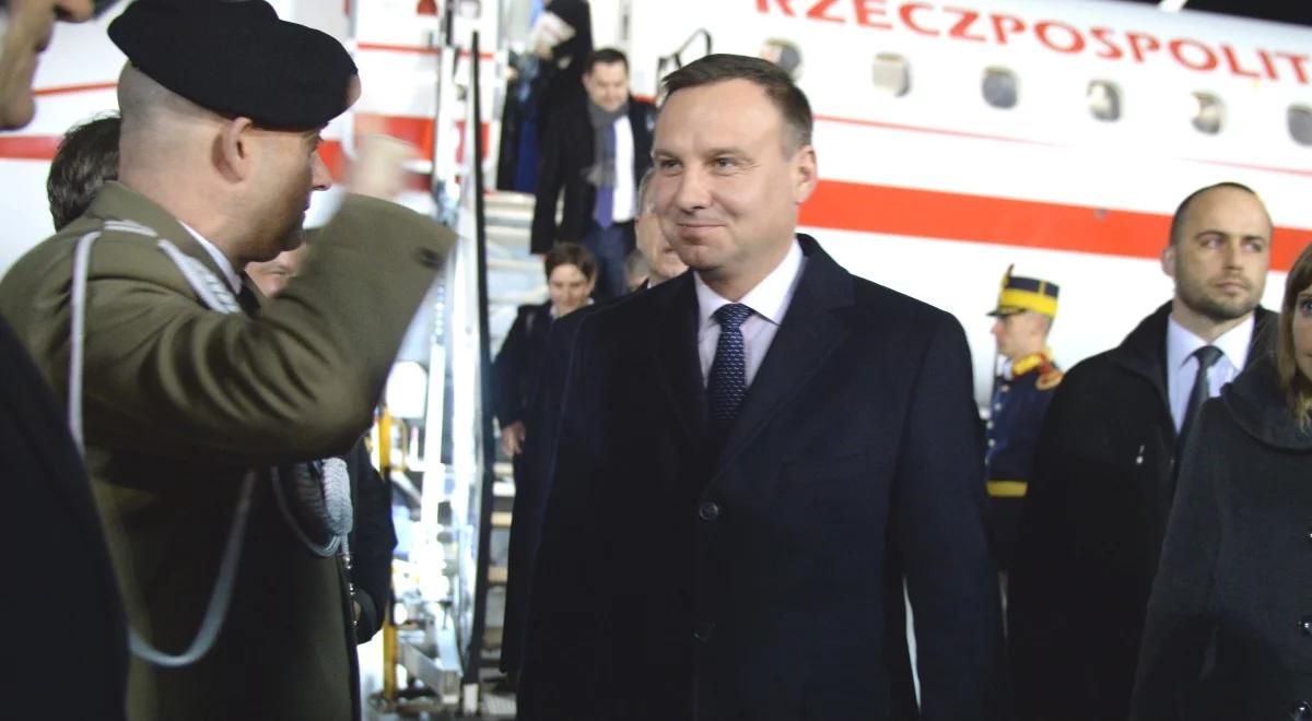 Prezydent Duda w Bukareszcie. Rozmowy o bezpieczeństwie wschodniej flanki NATO i współpracy z krajami Morza Czarnego