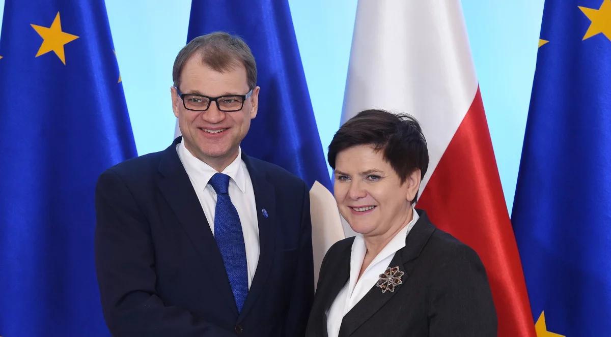 Premierzy Polski i Finlandii o kwestiach unijnych
