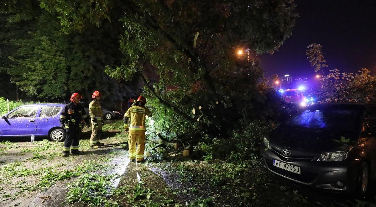 Nawałnice nad Polską. Prawie 400 interwencji strażaków. To będzie pracowita noc