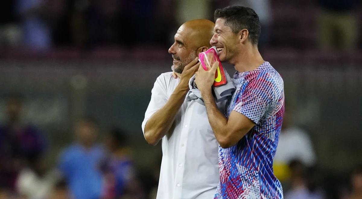 Spotkanie gwiazd na meczu FC Barcelona vs Manchester City. Lewandowski i Guardiola błyszczeli na Camp Nou [skrót]