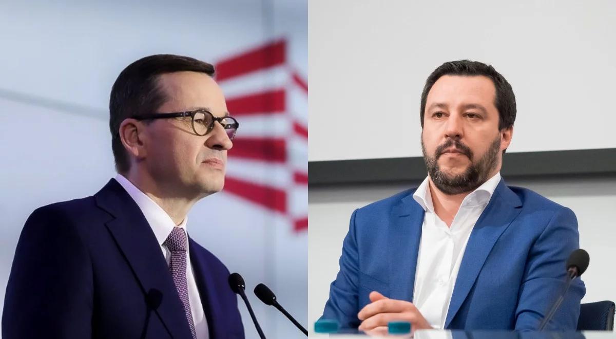 "Długa i owocna". Lider włoskiej Ligi Matteo Salvini o rozmowie z premierem Mateuszem Morawieckim