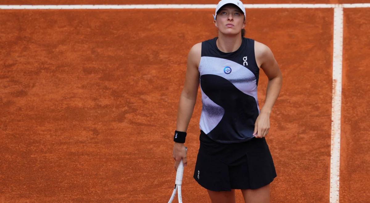 WTA Rzym: Iga Świątek - Anastazja Pawluczenkowa. Dominacja Polki zakończona "rowerkiem" 