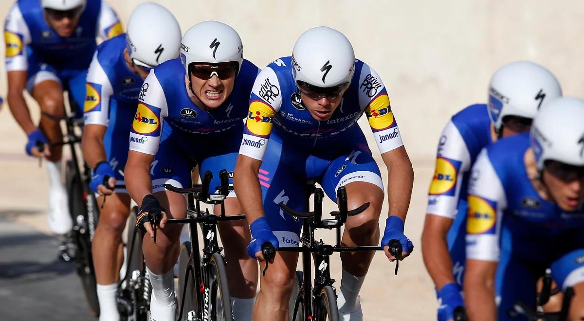 Vuelta Espana: szarża Yvesa Lampaerta na ostatnich metrach. Belg nowym liderem wyścigu 