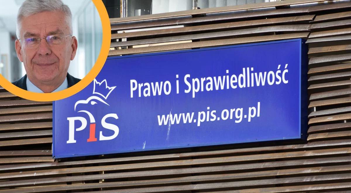 Protest polityków PiS w TVP. Karczewski: trzeba bronić polskich mediów i demokracji