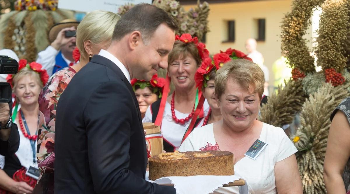 Andrzej Duda na Dożynkach Prezydenckich w Spale: praca rolników niezwykle ważna dla państwa