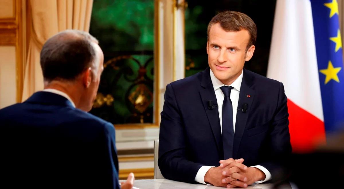 Macron: będę kontynuował "radykalną transformację" kraju