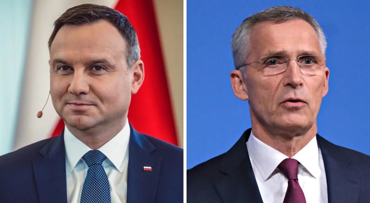 Andrzej Duda będzie dzisiaj rozmawiał z Jensem Stoltenbergiem o "roli NATO w walce z pandemią"