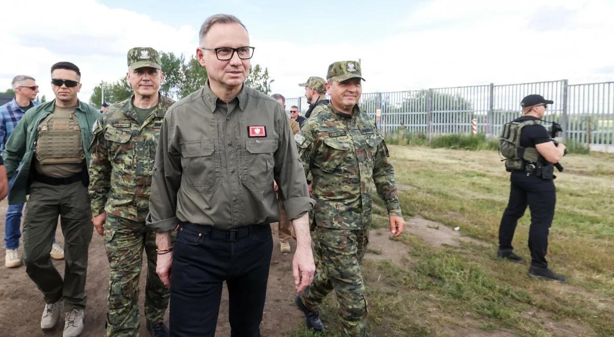 Prezydent odwiedził mundurowych na granicy. "Przepraszam za przykrości"