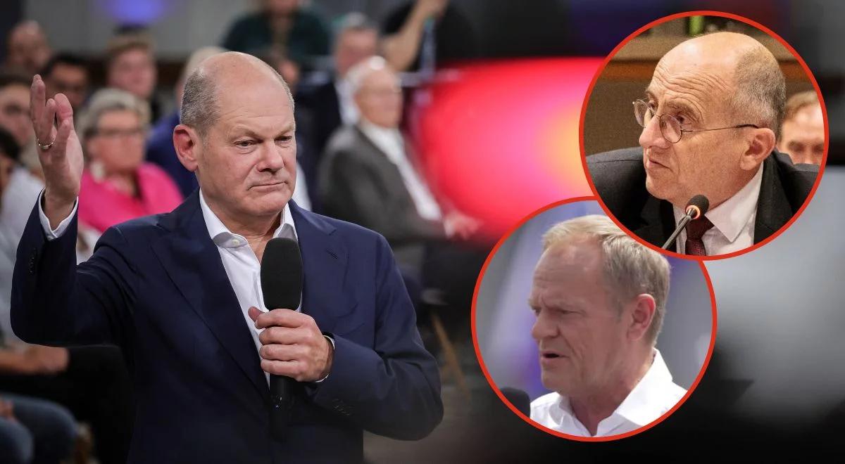 "Scholz wspiera Tuska w kampanii oszczerstw". Szef MSZ o zarzutach Niemiec ws. migrantów