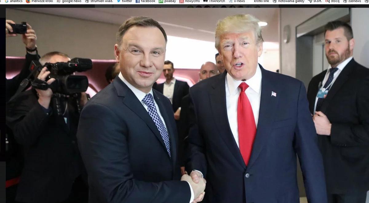 Prezydent Duda rozmawiał w Davos z prezydentem USA o dostawach gazu LNG do Polski