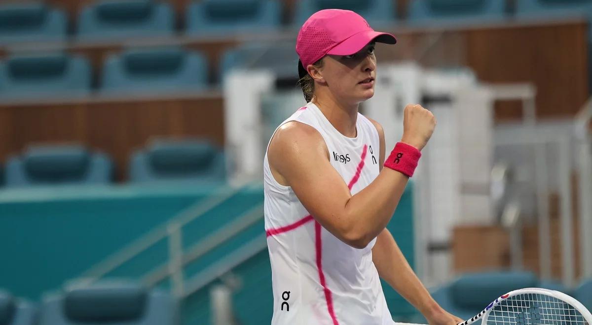 WTA Miami. Iga Świątek zadowolona z ekspresowej wygranej. "Miałam kontrolę nad meczem"