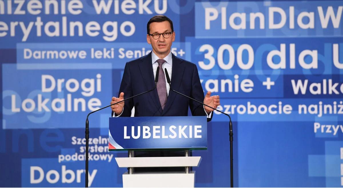 Mateusz Morawiecki w Lublinie: miasto wymaga zmiany, tą zmianą jest Sylwester Tułajew