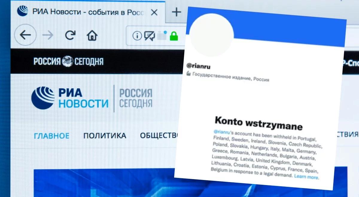 Europa tamuje rosyjską propagandę. Zablokowano konto agencji RIA Novosti na Twitterze