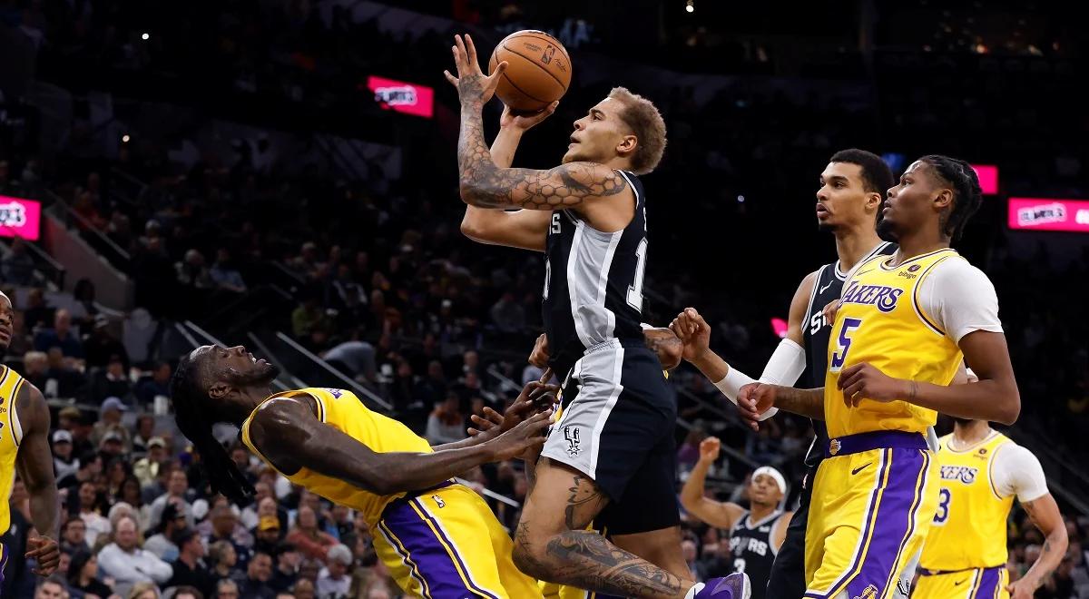 NBA: koniec fatalnej passy Spurs. Jeremy Sochan i spółka pokonali Lakers