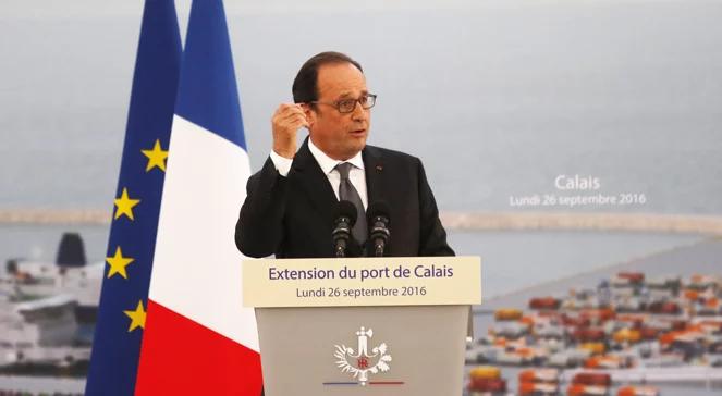 Francois Hollande zapowiedział budowę muru w Calais