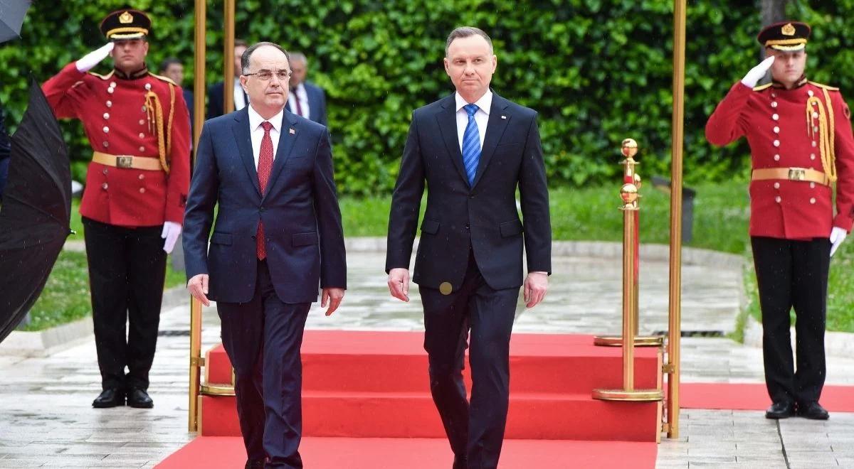 Prezydent Duda: Polska popiera aspiracje Albanii do wstąpienia do UE
