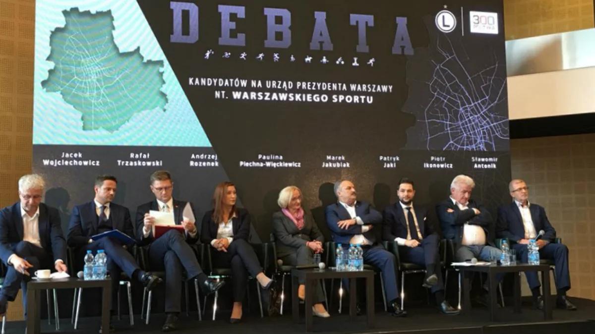 Pierwsza debata kandydatów na prezydenta Warszawy. Tematem sport