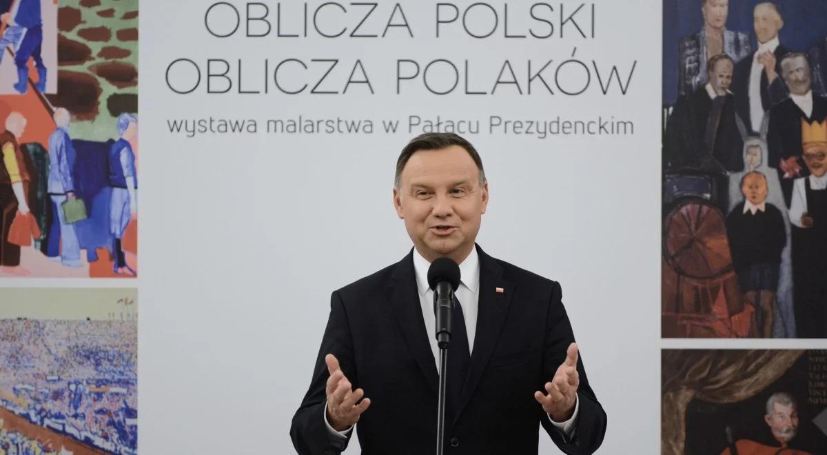 Andrzej Duda: wystawa w Pałacu Prezydenckim prezentuje Polskę przez szereg pokoleń