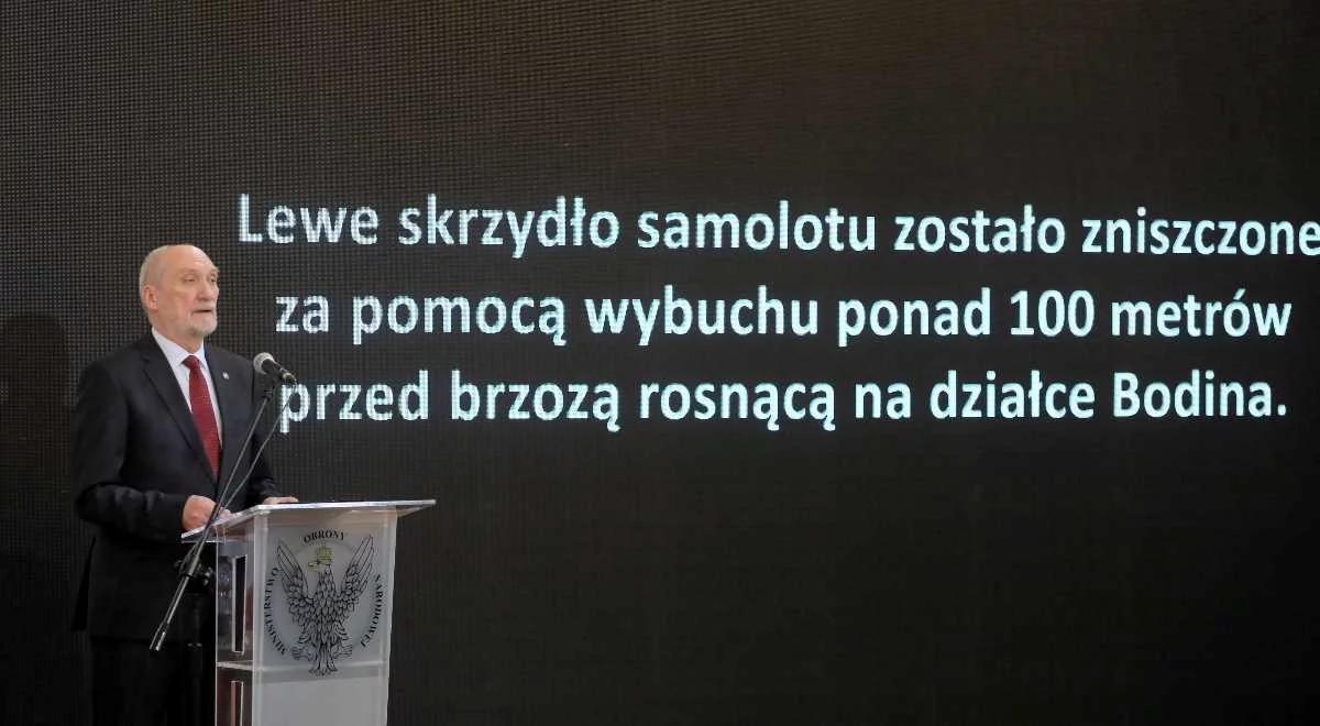 Katastrofa smoleńska. Prof. Binienda: lewe skrzydło zostało rozerwane 100 m przed brzozą