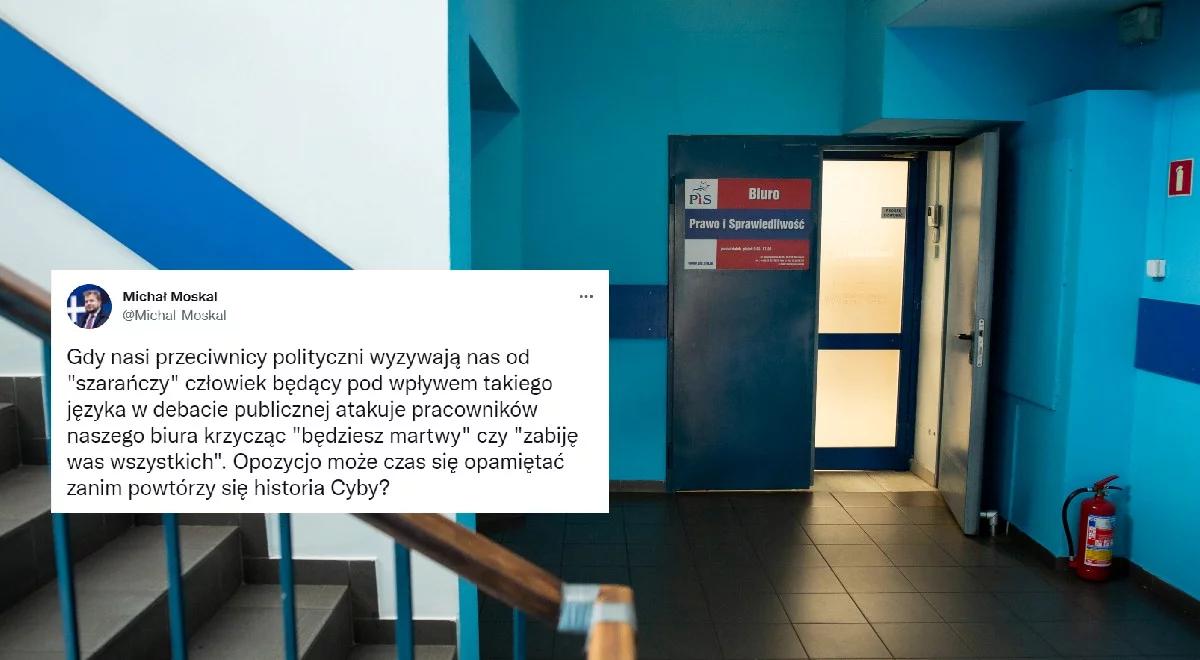 Próba wtargnięcia do siedziby PiS, sprawca zatrzymany. "Opozycjo, może czas się opamiętać?"