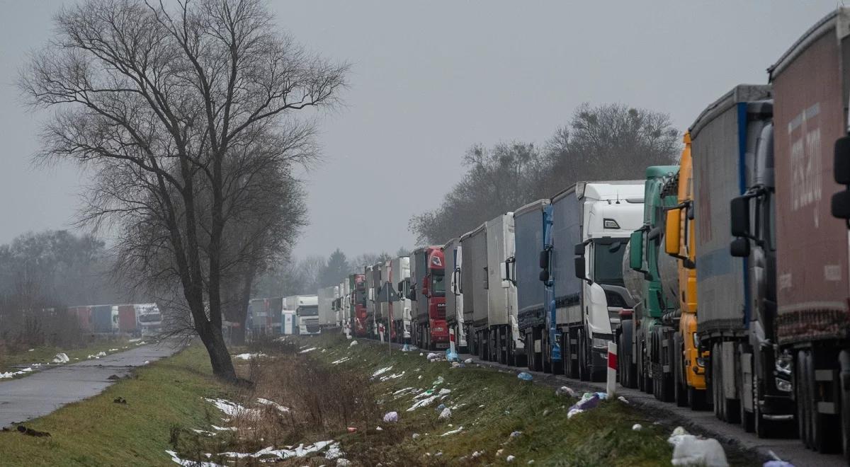 Blokady przewoźników na granicy. Premier: mam nadzieję, że nasze starania doprowadzą do ich zakończenia