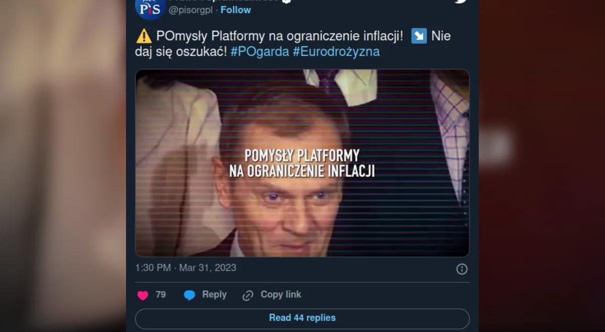 "Armagedon w budżetach domowych". Nowy spot PiS wyjaśnia, jak PO chciała walczyć z inflacją 