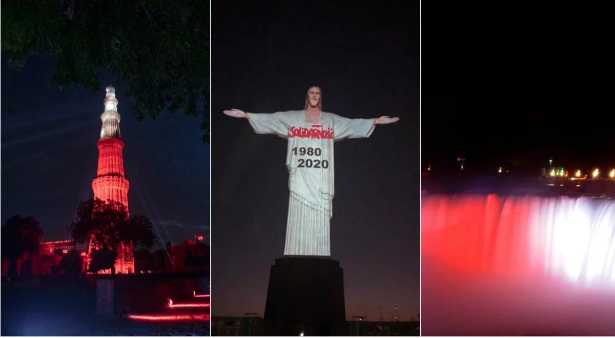 Solidarność uczczona na świecie. Zobacz wyjątkowe iluminacje