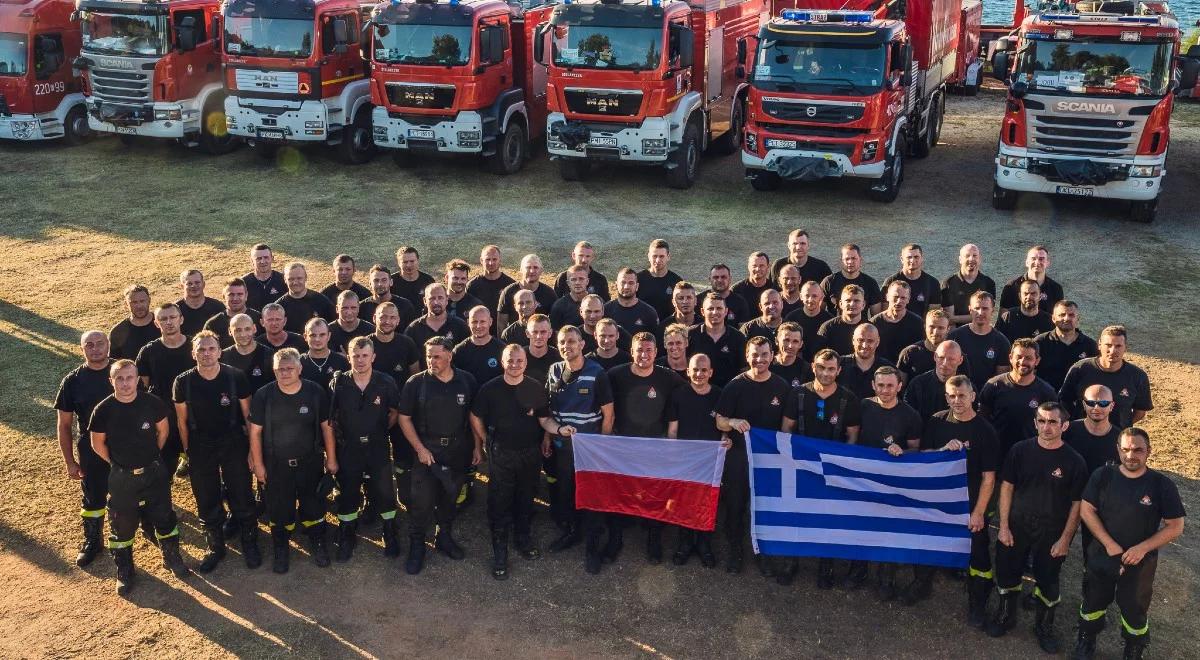 Pierwsza grupa polskich strażaków dotarła pod Ateny. Jutro pomogą w kolejnej akcji