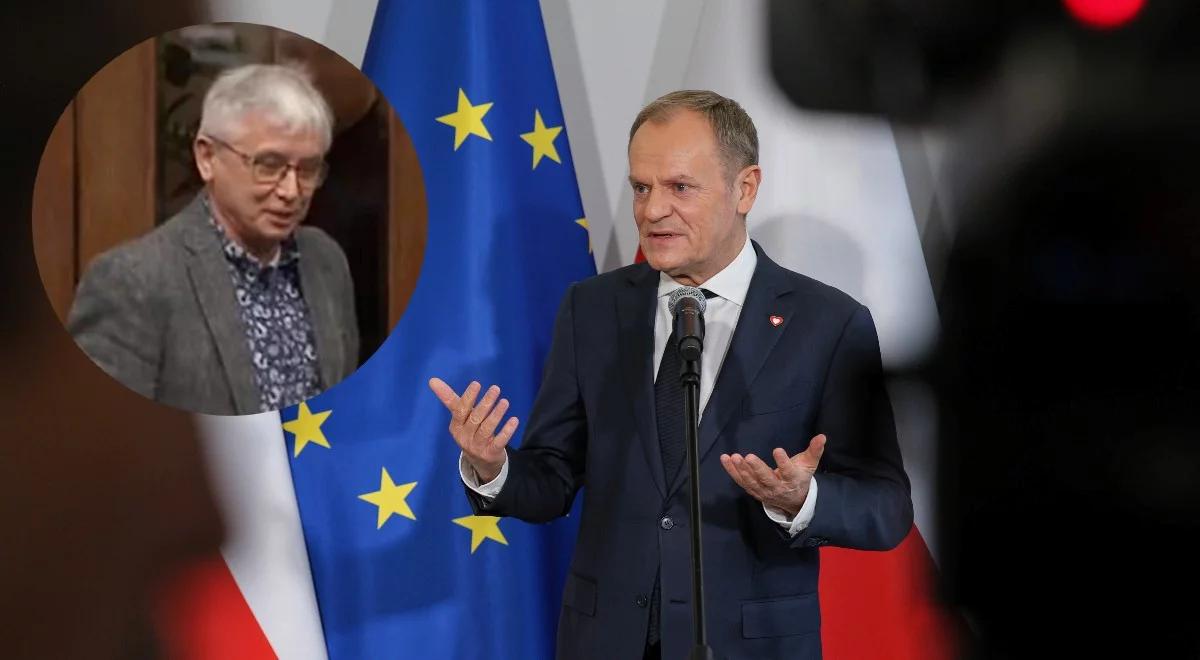 Mężczyzna "zarejestrowany jako lobbysta" na sali plenarnej. Donald Tusk: nie znam pana Wójcika