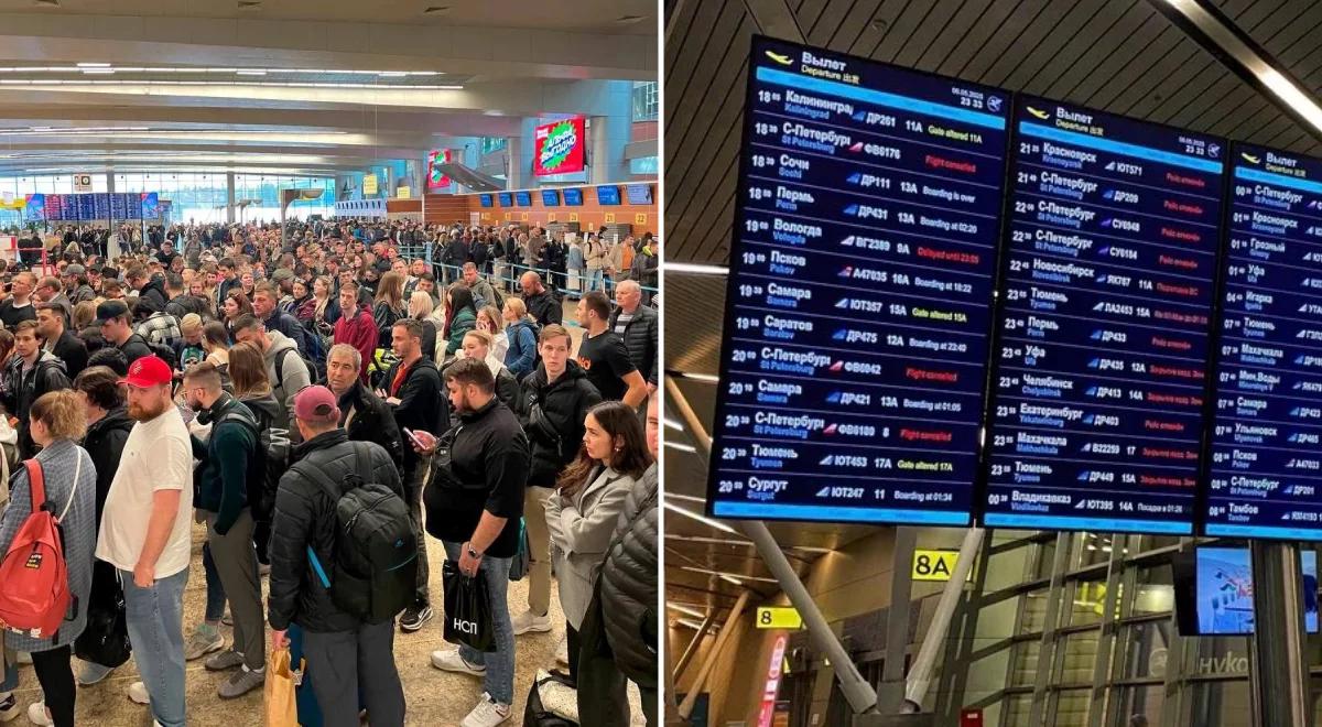 Paraliż w Rosji. Chaos na lotniskach, padł internet 