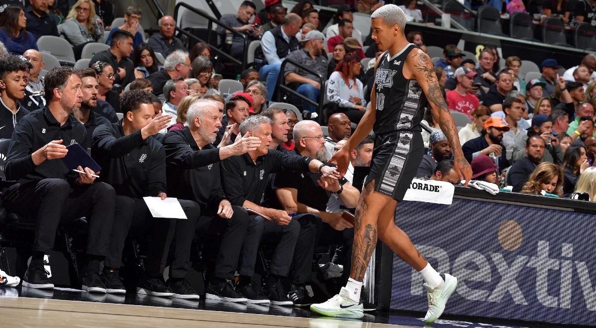 NBA: Jeremy Sochan nie pomógł San Antonio Spurs. Wygrana Portland Trail Blazers [WIDEO]