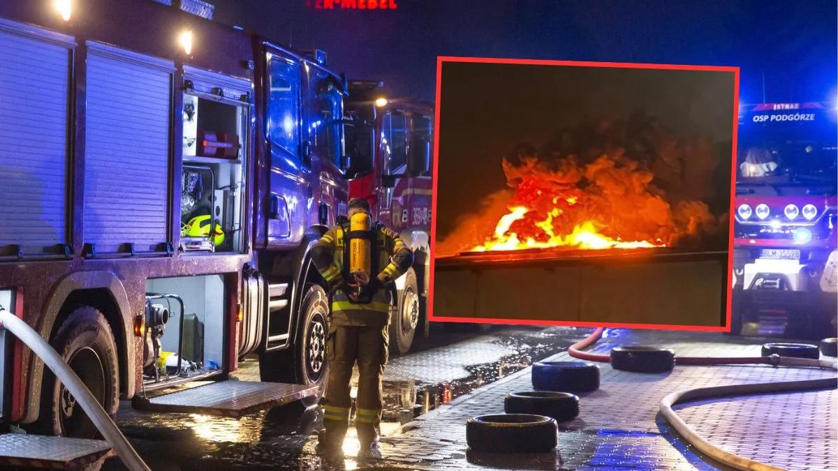 Potężny pożar w Poznaniu. Płonie galeria handlowa
