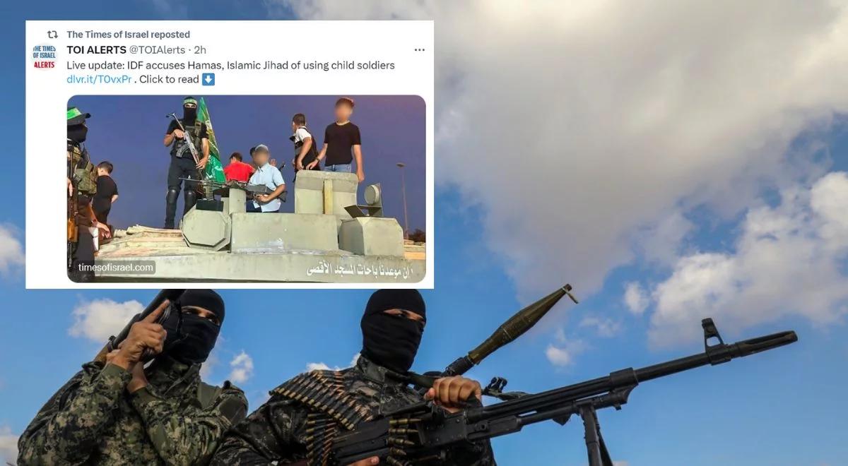 Hamas wykorzystuje dzieci na froncie. Dowody na to ujawniła armia Izraela